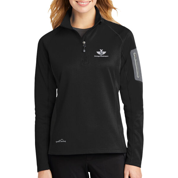 Embroidered Strategos Peacekeepers - Women's 1/2 Zip Performance Fleece Thumbnail