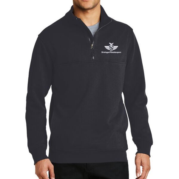 Embroidered Strategos Peacekeepers - 1/2 Zip Job Shirt Thumbnail