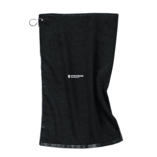 Embroidered Strategos Main - Grommeted Golf Towel Thumbnail